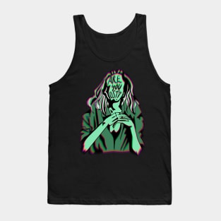 Are You Lost? Dreamcore in Moss Green Tank Top